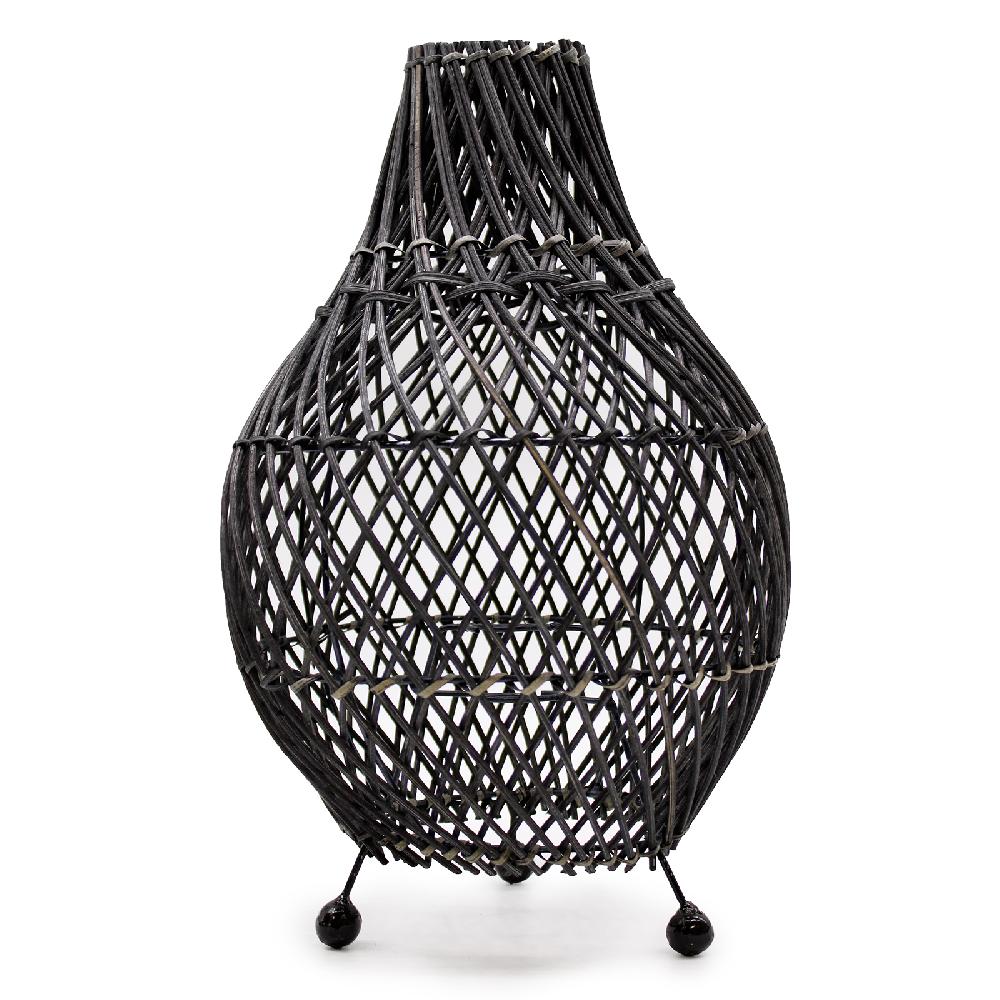 ancient wisdom Rattan Table Lamps - Black