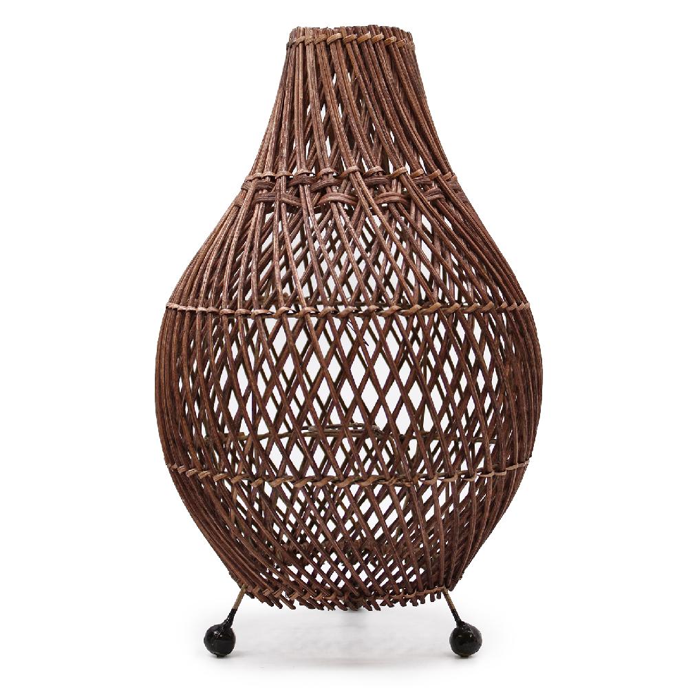 ancient wisdom Rattan Table Lamps - Dark Brown