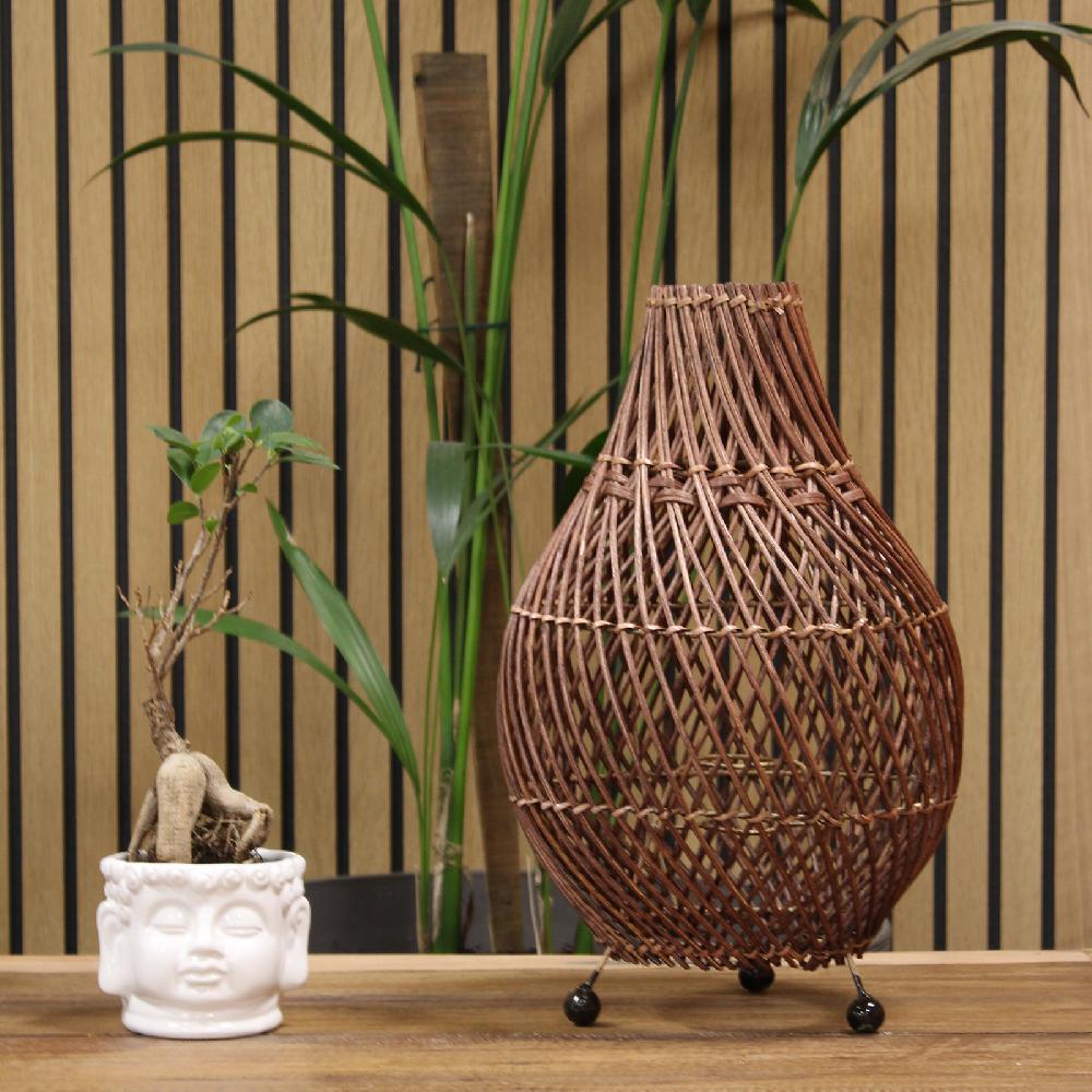 Ancient Wisdom Rattan Table Lamps - Natural