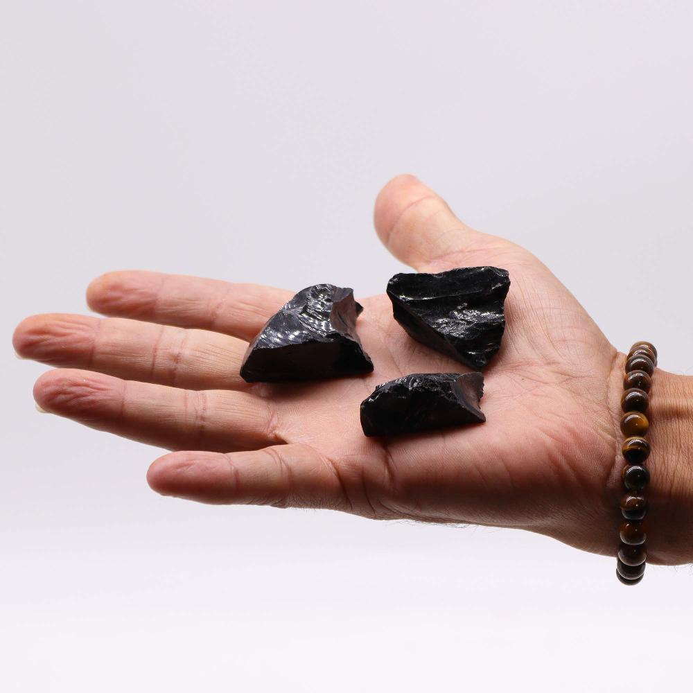 Ancient Wisdom Raw Crystals (500g) - Black Agate