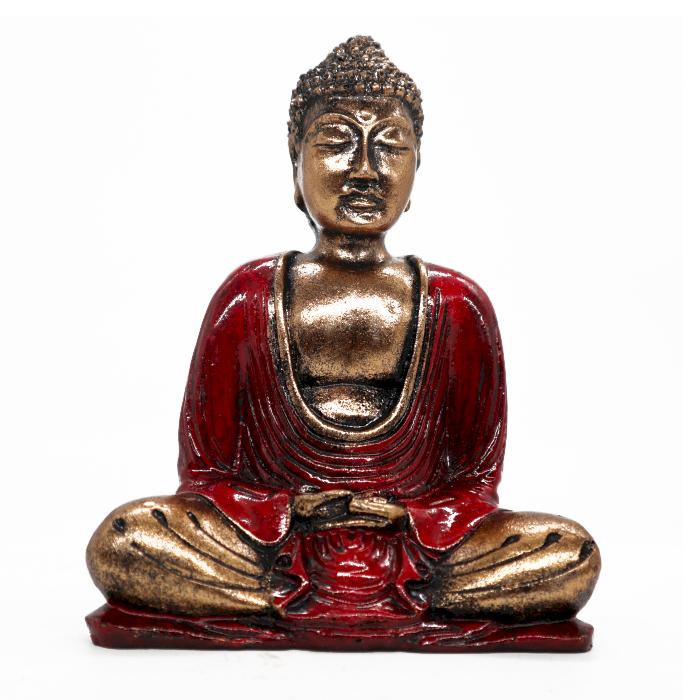 ancient wisdom Red & Gold Buddha - Medium