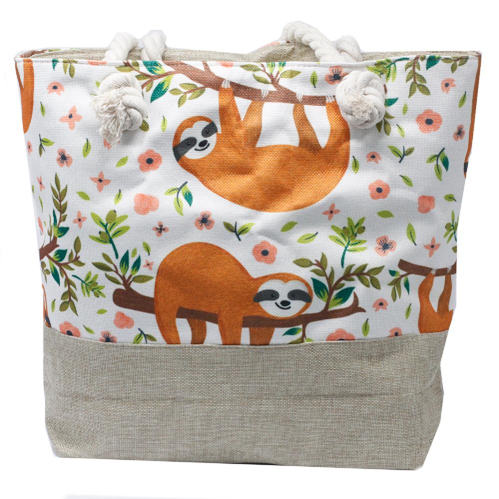 ancient wisdom Rope Handle Bag - Sloths