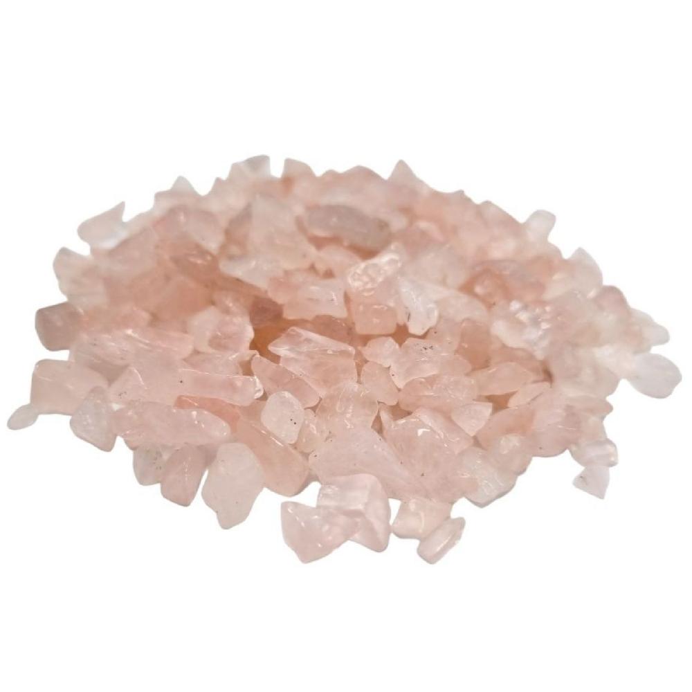 ancient wisdom Rose Quartz Gemstone Chips Bulk - 1KG
