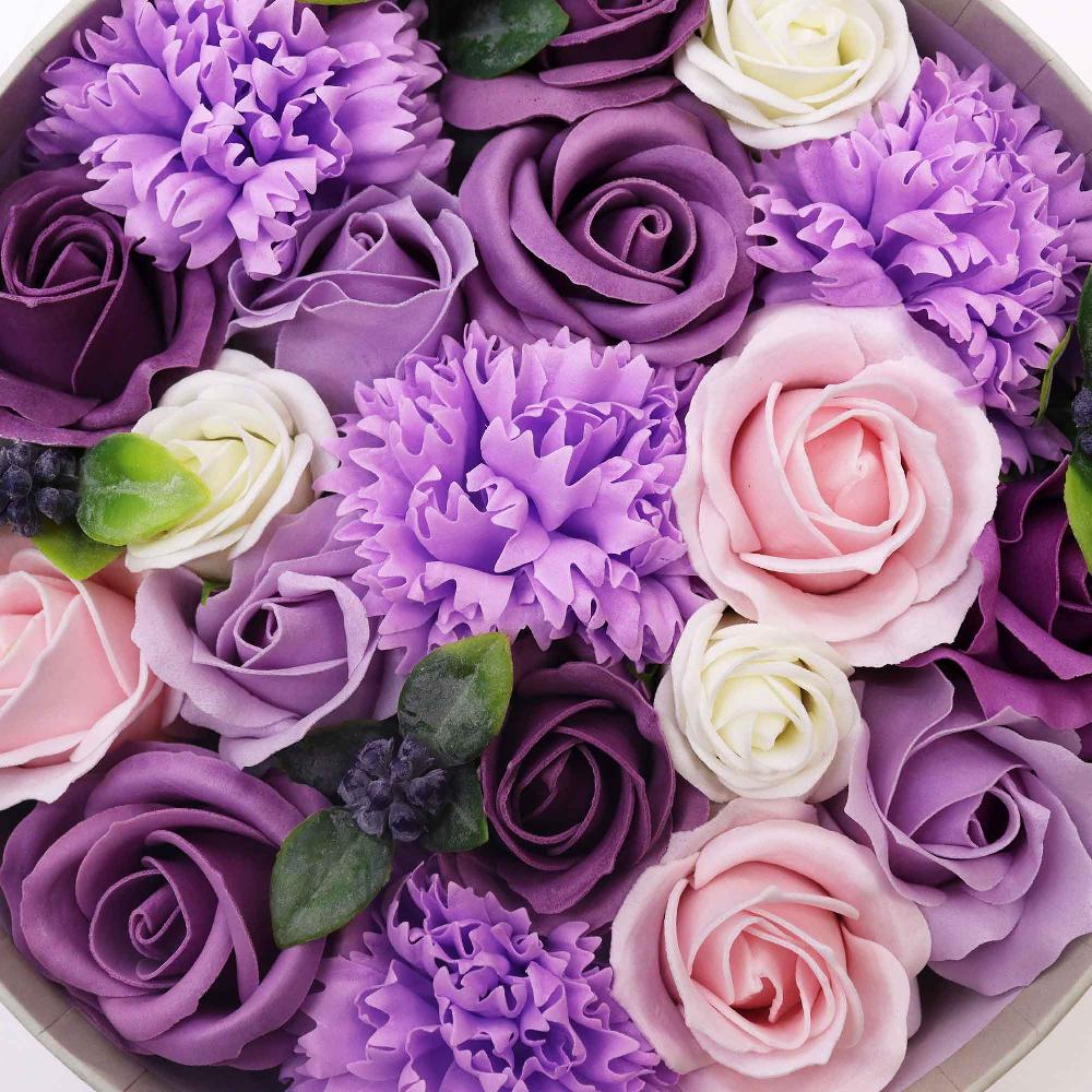 Ancient Wisdom Round Box - Lavender Rose & Carnation