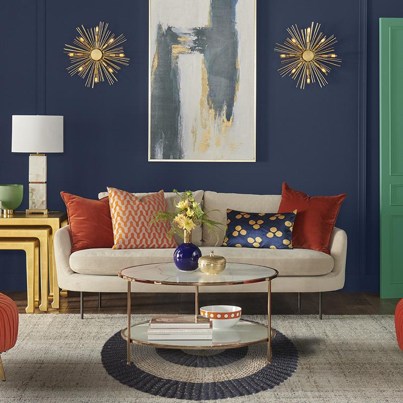 Ancient Wisdom Round Seagrass Black & Tan - Circles - 1m