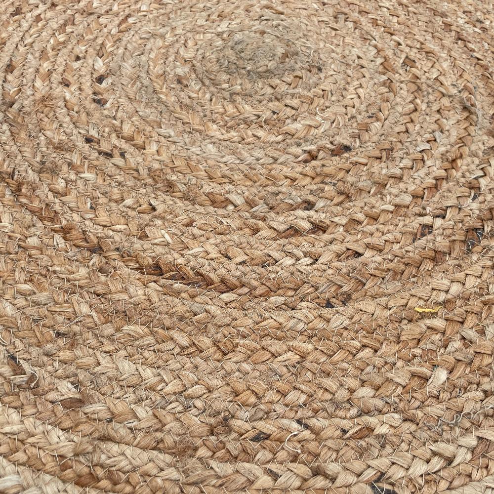 Ancient Wisdom Round Soft Jute Rug 90cm