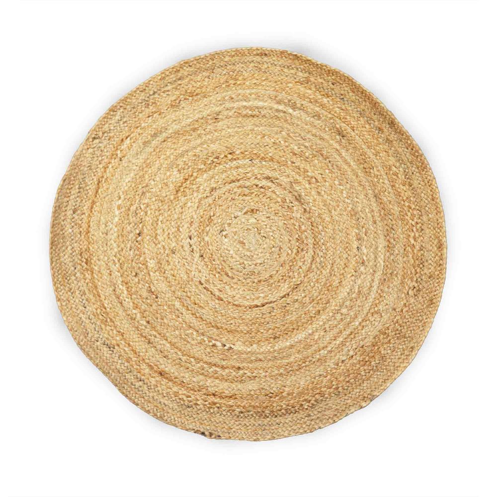 ancient wisdom Round Soft Jute Rug 90cm
