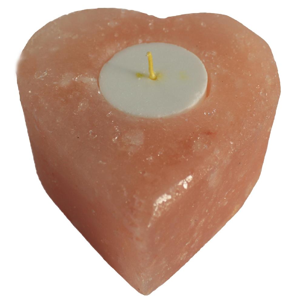 Ancient Wisdom Salt Candle Holder - Med Heart