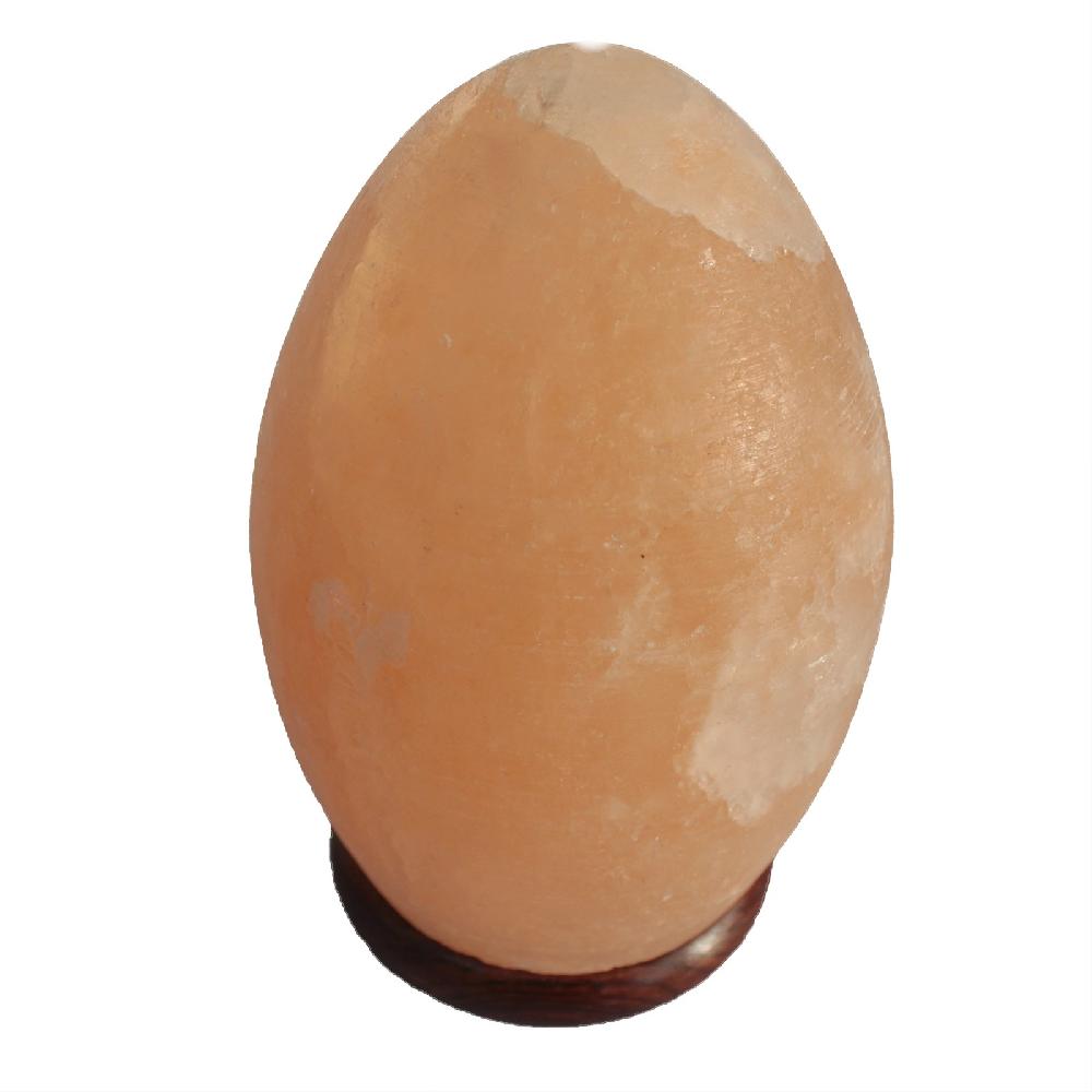 Ancient Wisdom Salt Lamp Egg - Wooden Base - UK Plug