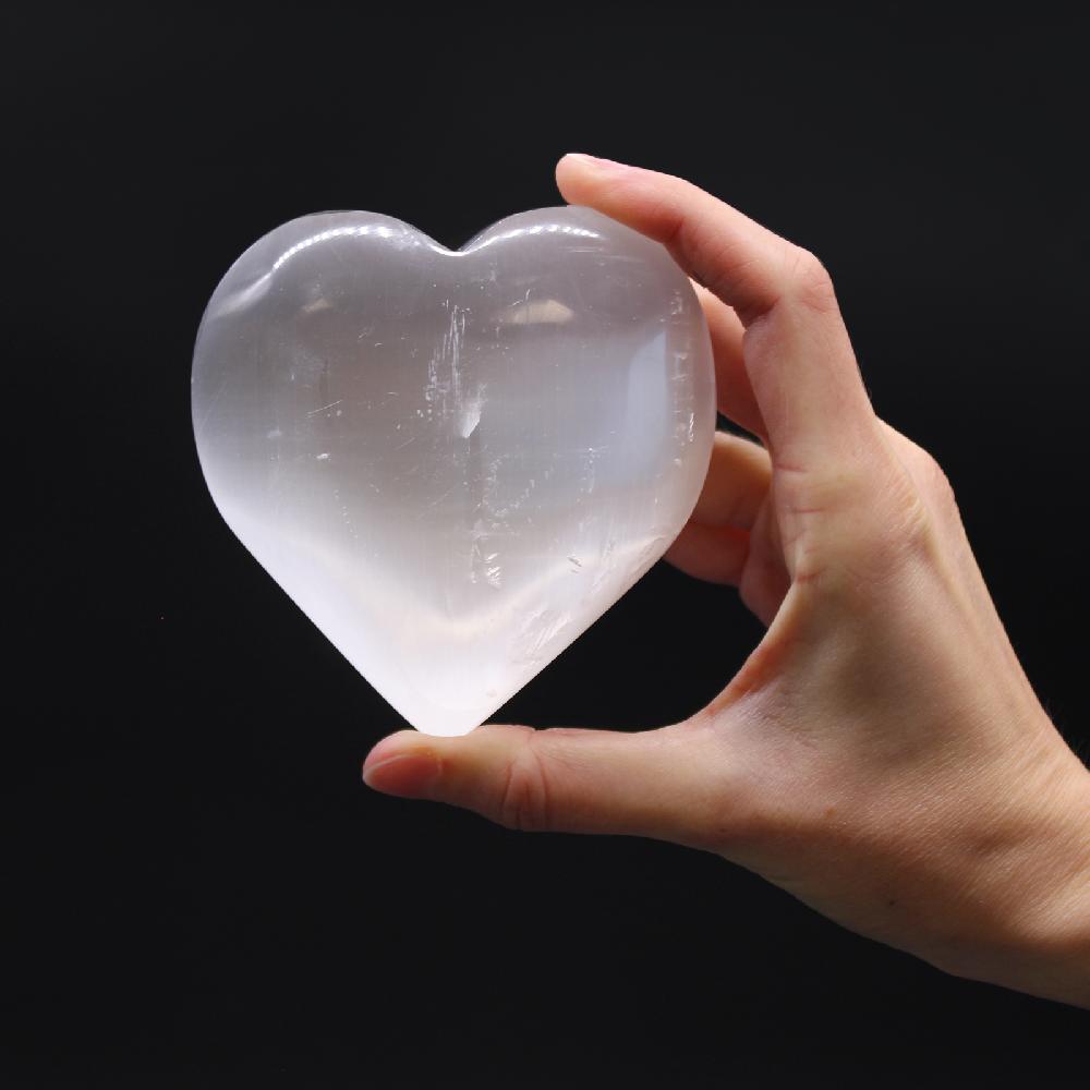 Ancient Wisdom Selenite Heart - 10 Cm
