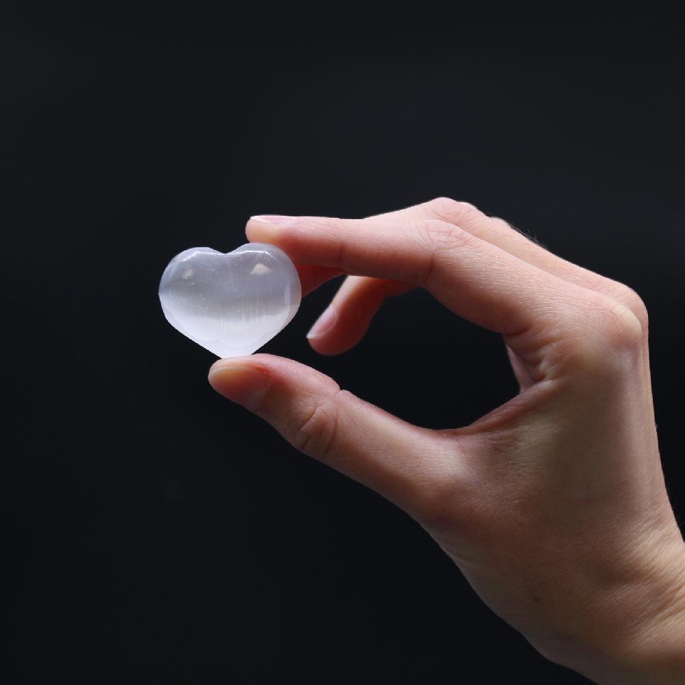 Ancient Wisdom Selenite Heart - 3-4cm