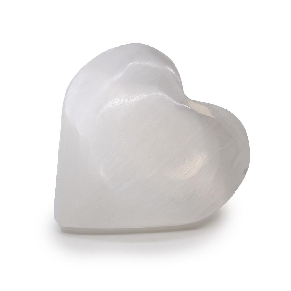 ancient wisdom Selenite Heart - 7-8cm