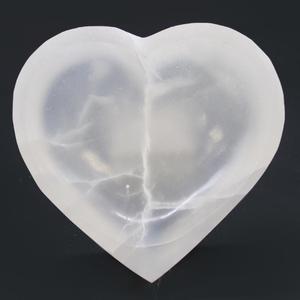 Ancient Wisdom Selenite Heart Bowl - 15cm