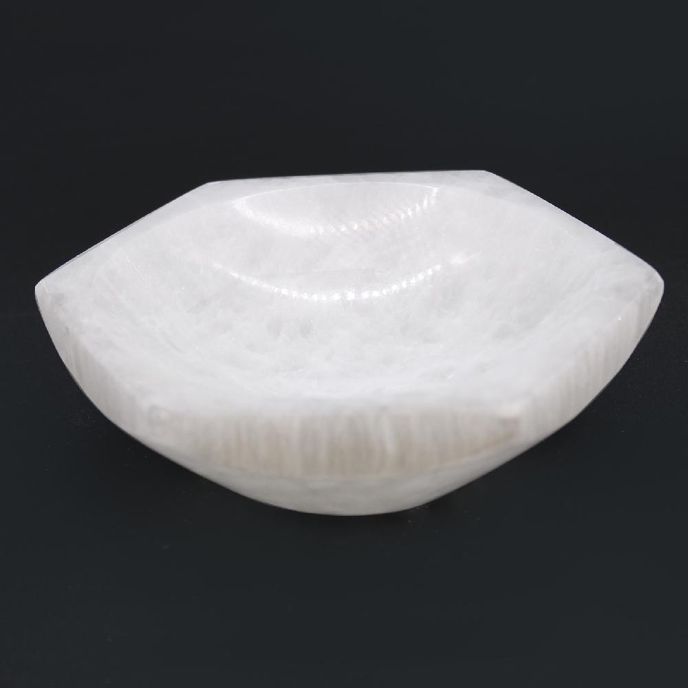 Ancient Wisdom Selenite Hex Bowl - 15cm