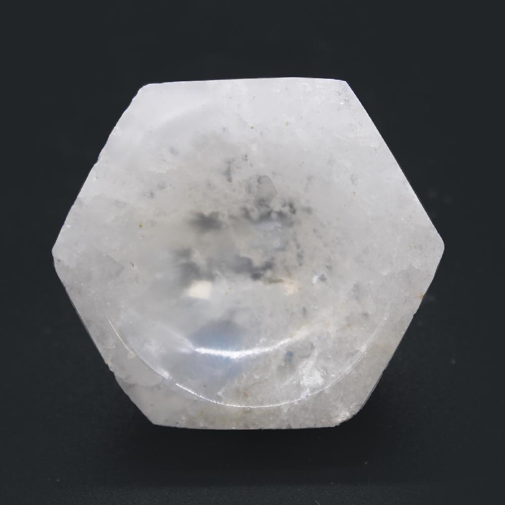 Ancient Wisdom Selenite Hex Bowl - 6cm