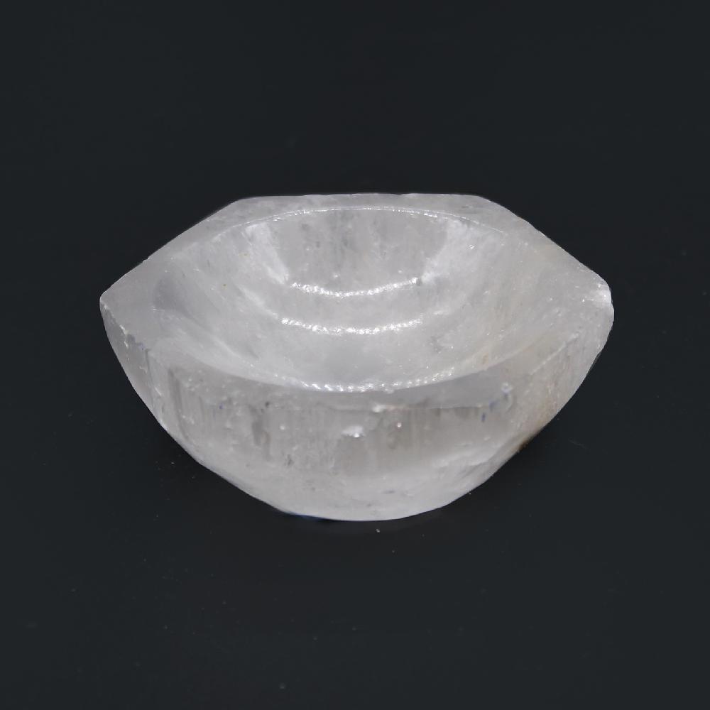 Ancient Wisdom Selenite Hex Bowl - 6cm