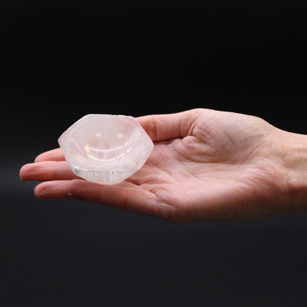 Ancient Wisdom Selenite Hex Bowl - 6cm