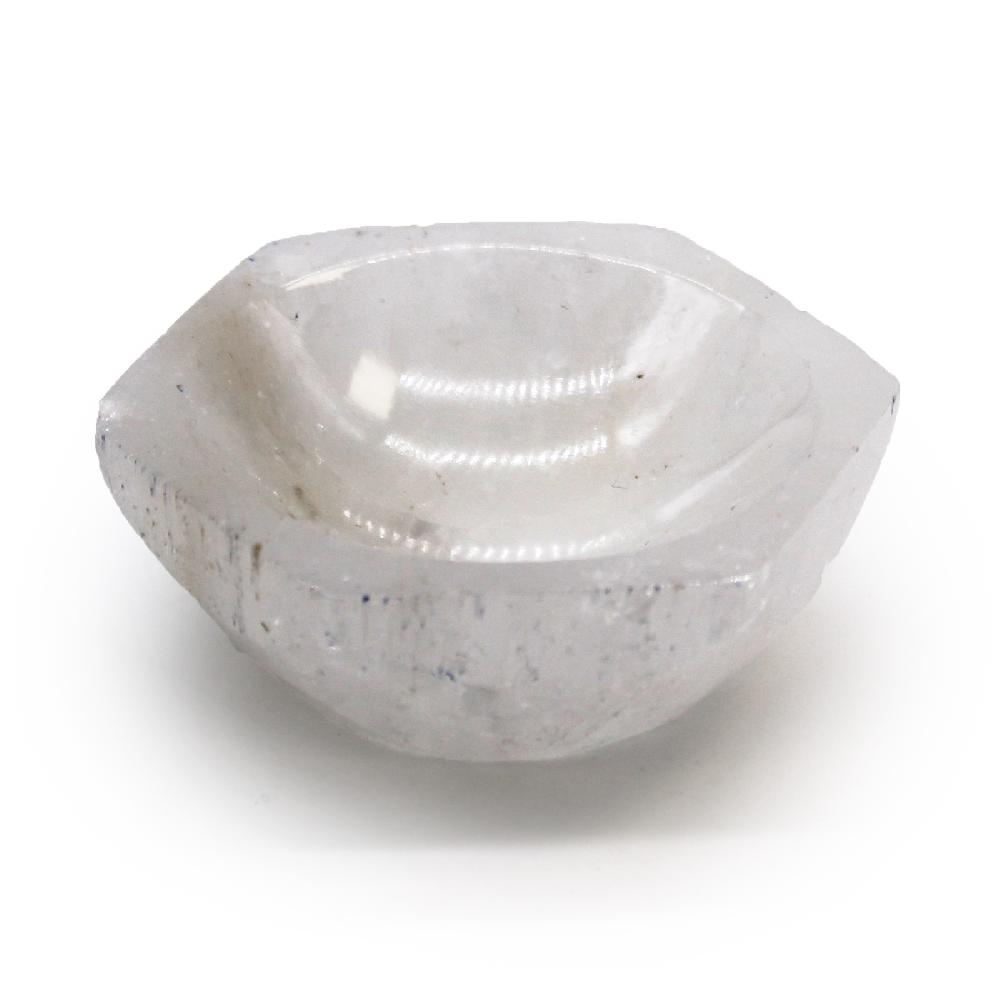ancient wisdom Selenite Hex Bowl - 6cm