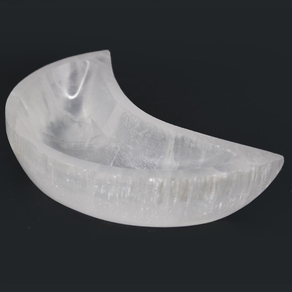 Ancient Wisdom Selenite Moon Bowl - 15cm