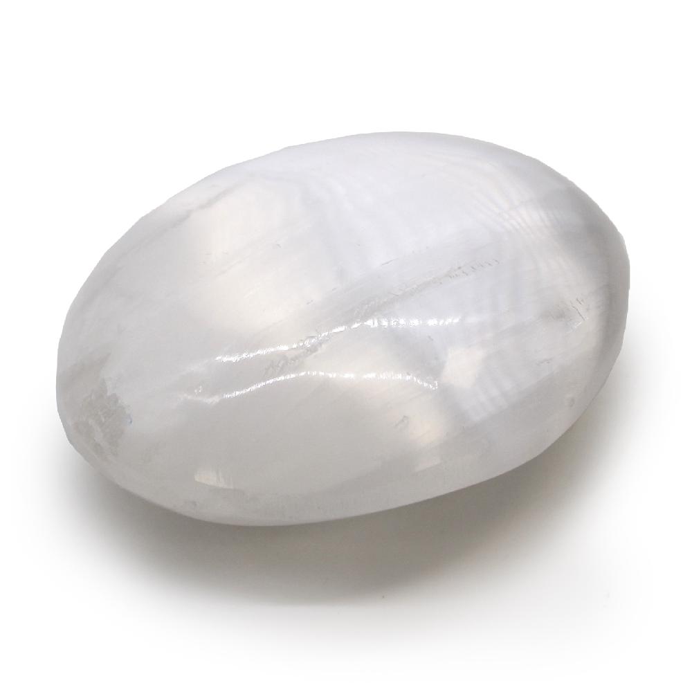 ancient wisdom Selenite Palm Stone - 6.5 cm