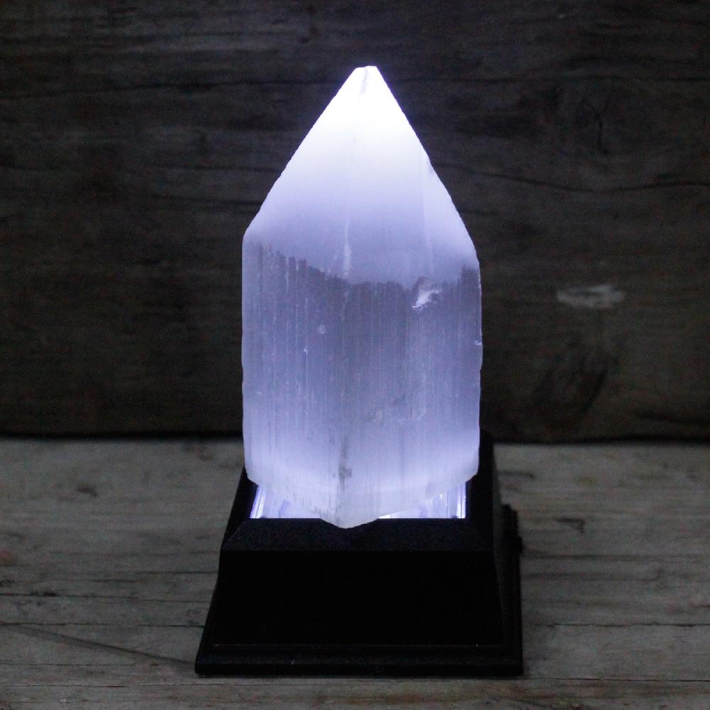 Ancient Wisdom Selenite Pencil Point Tower - 10 Cm