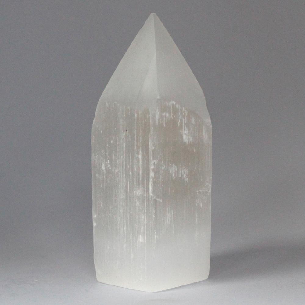 Ancient Wisdom Selenite Pencil Point Tower - 15 Cm