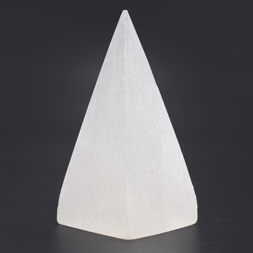 Ancient Wisdom Selenite Pyramid - 10 Cm