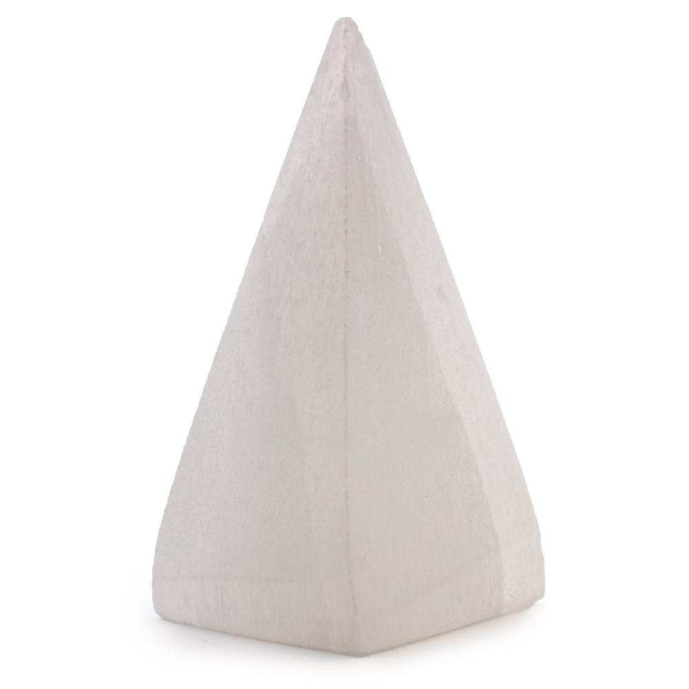 ancient wisdom Selenite Pyramid - 10 cm