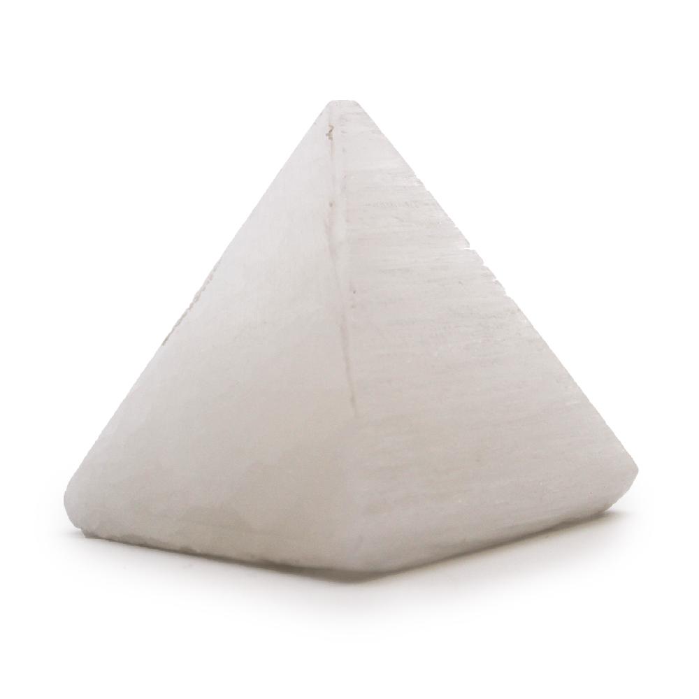 Ancient Wisdom Selenite Pyramid - 5 Cm