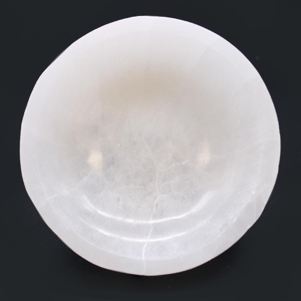 Ancient Wisdom Selenite Round Bowl - 15cm