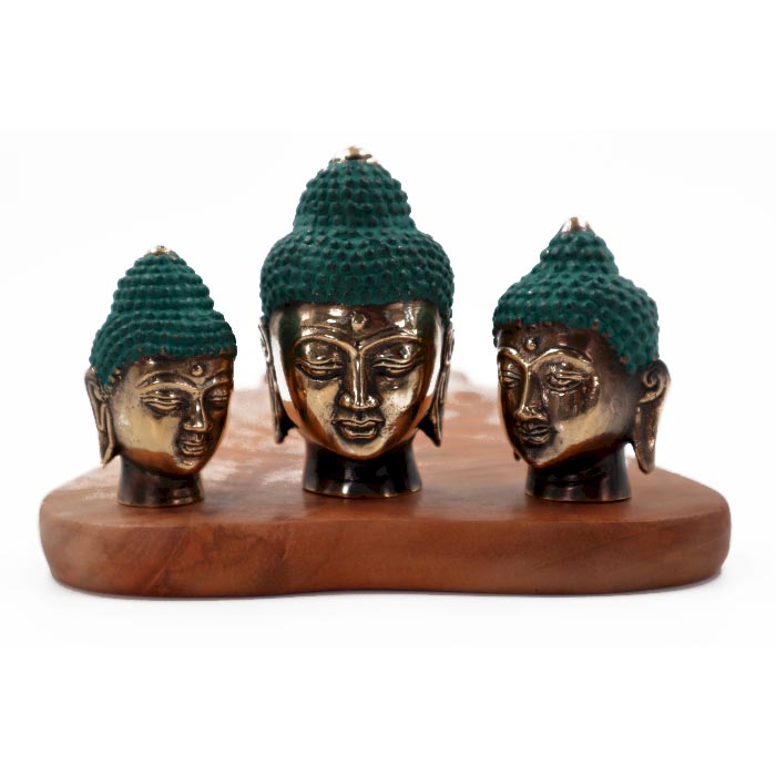 ancient wisdom Set of 3 - Buddha Heads (asst sizes)
