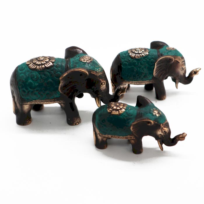ancient wisdom Set of 3 - Lucky Elephants (asst sizes)