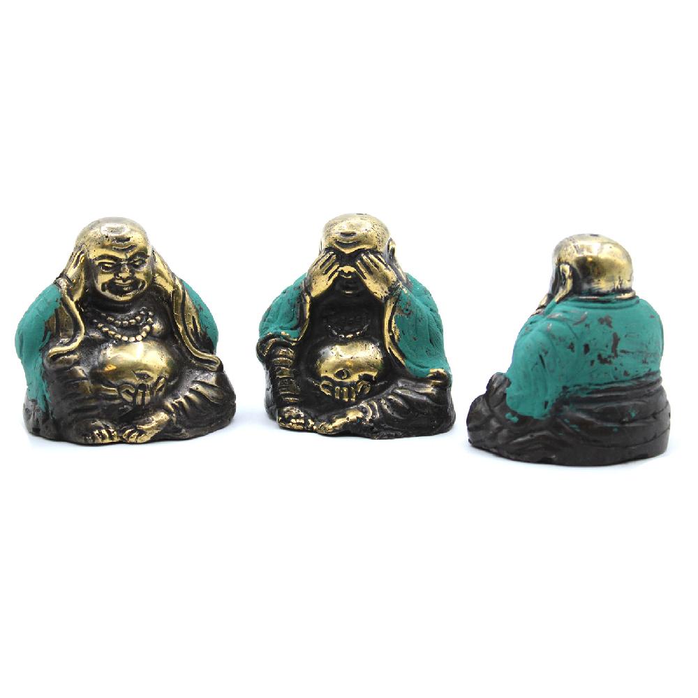 Ancient Wisdom Set Of 3 - See No Evil Etc - Buddha