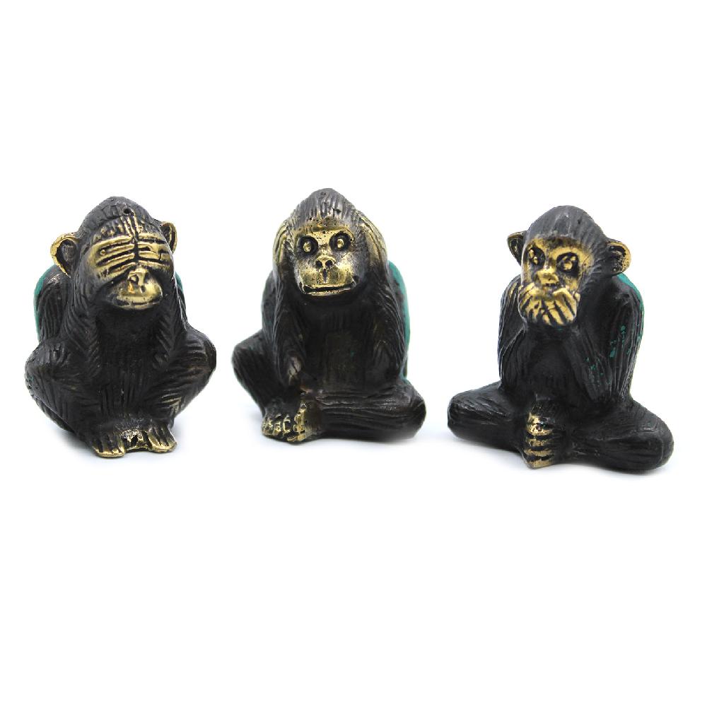 ancient wisdom Set of 3 - See No Evil etc - Monkeys