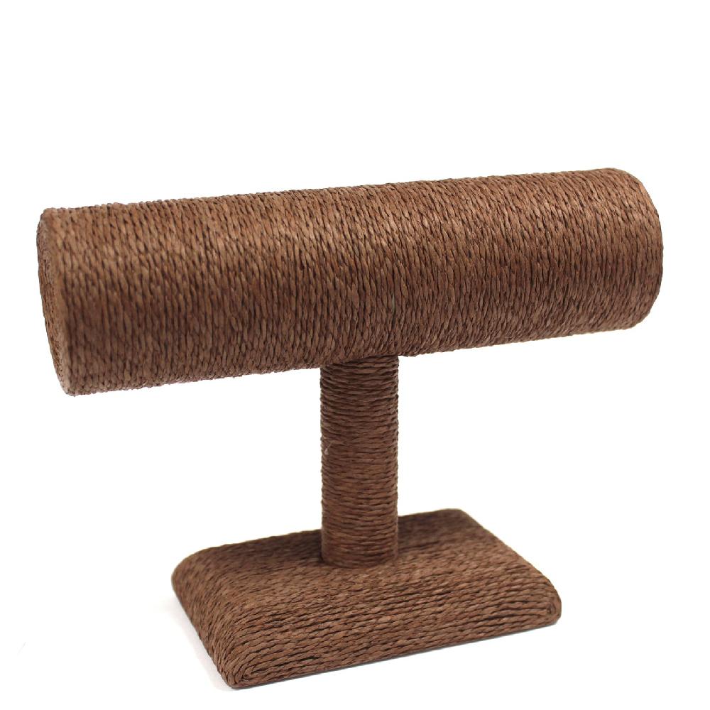 ancient wisdom Small Bangle "T" Stand - Chocolate