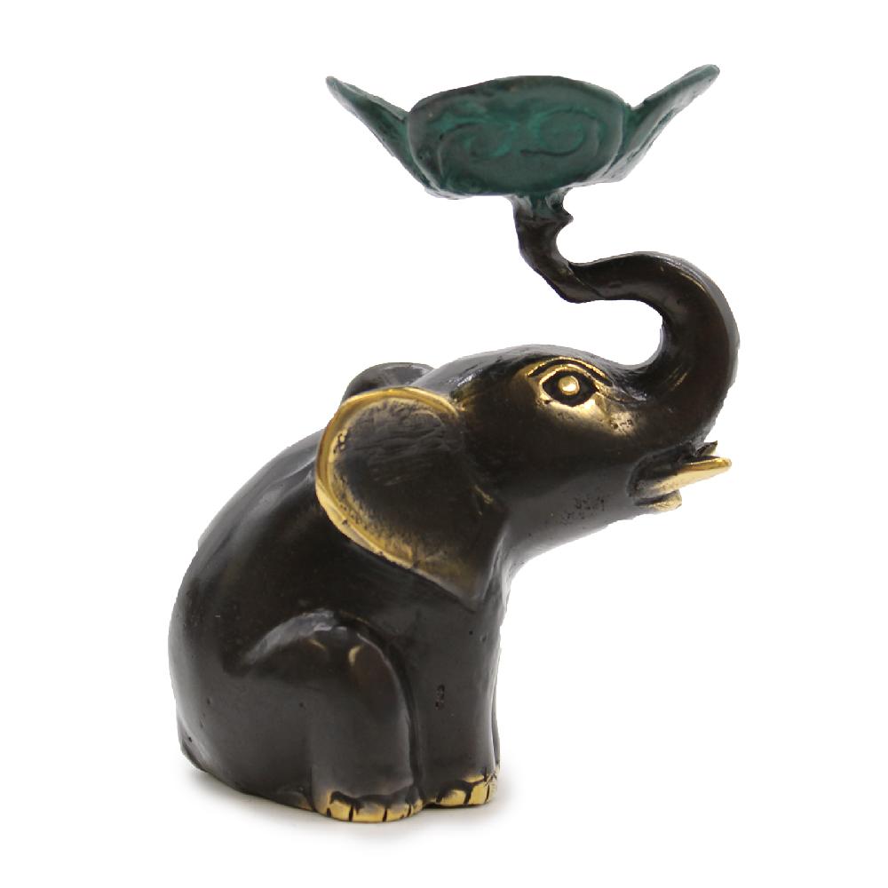 ancient wisdom Small Elephant Incense Holder