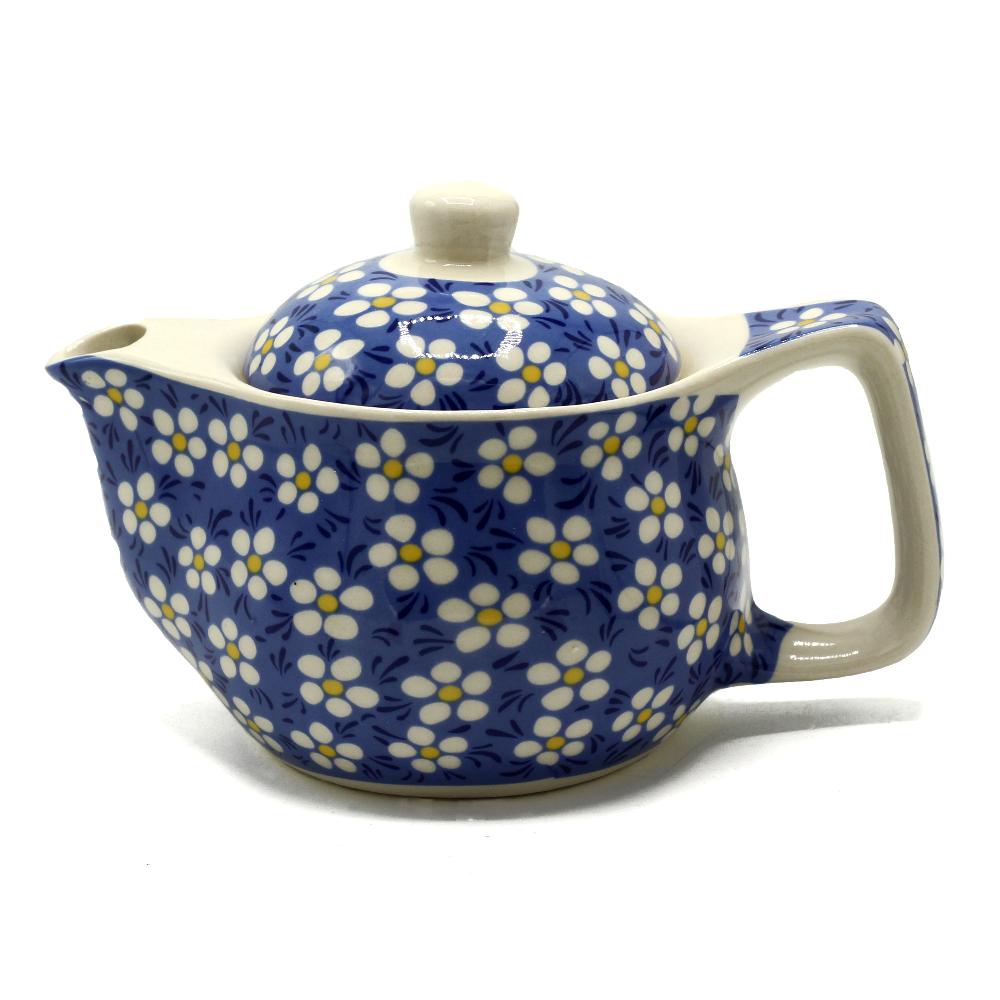ancient wisdom Small Herbal Teapot - Blue Daisey