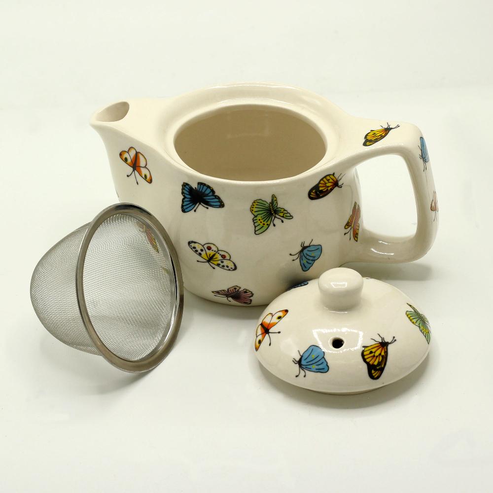 Ancient Wisdom Small Herbal Teapot - Butterflies