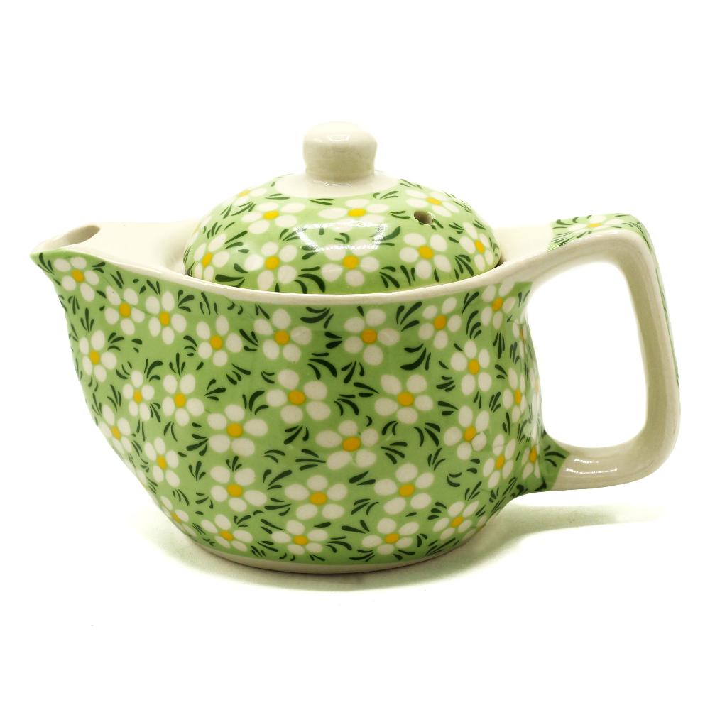ancient wisdom Small Herbal Teapot - Green Daisey