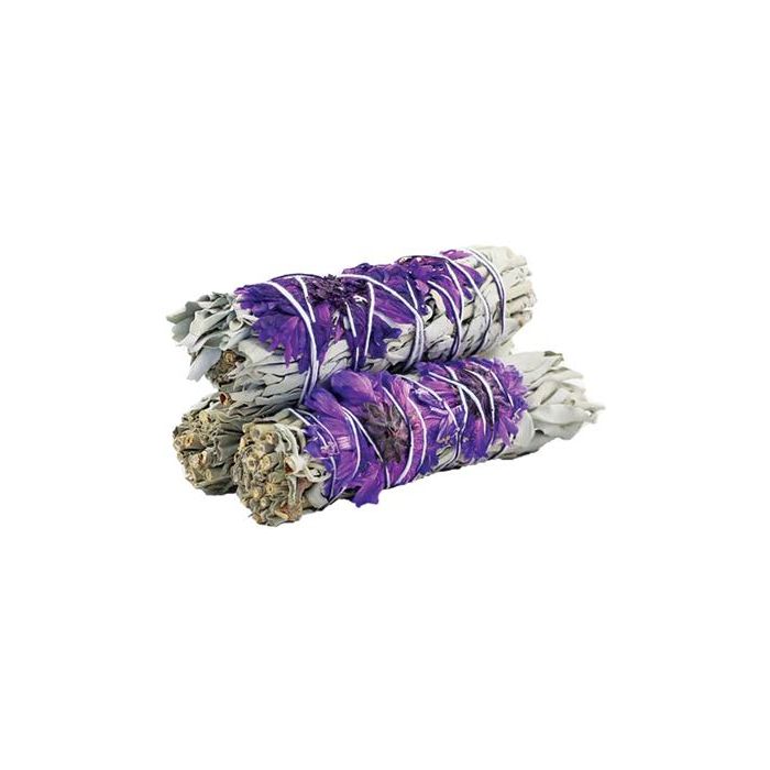 Ancient Wisdom Smudge Stick - Purple Daze Sage 10cm