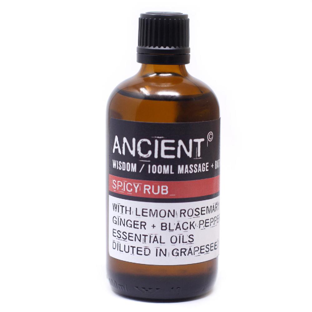 Ancient Wisdom Spicy Rub Massage Oil - 100ml