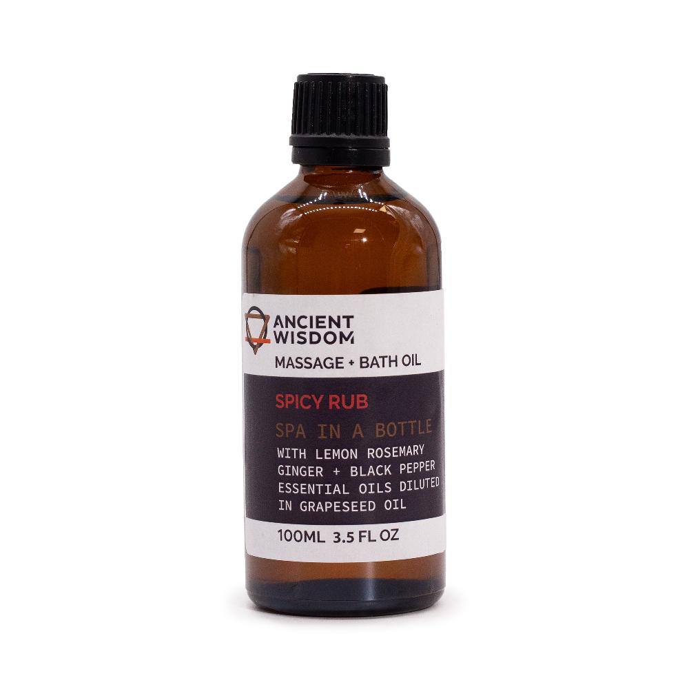 ancient wisdom Spicy Rub Massage Oil - 100ml
