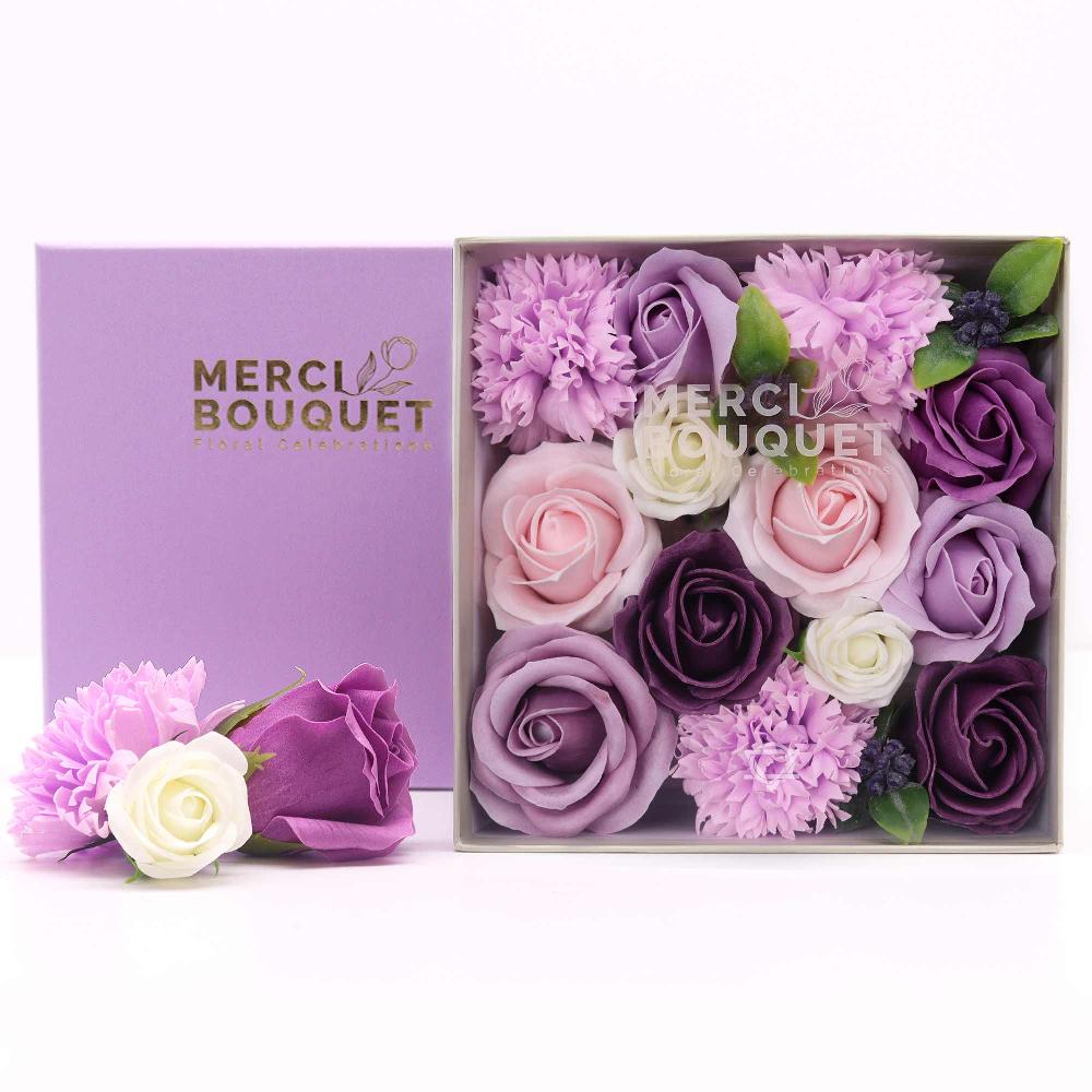 Ancient Wisdom Square Box - Lavender Rose & Carnation
