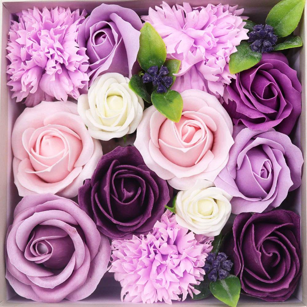 Ancient Wisdom Square Box - Lavender Rose & Carnation