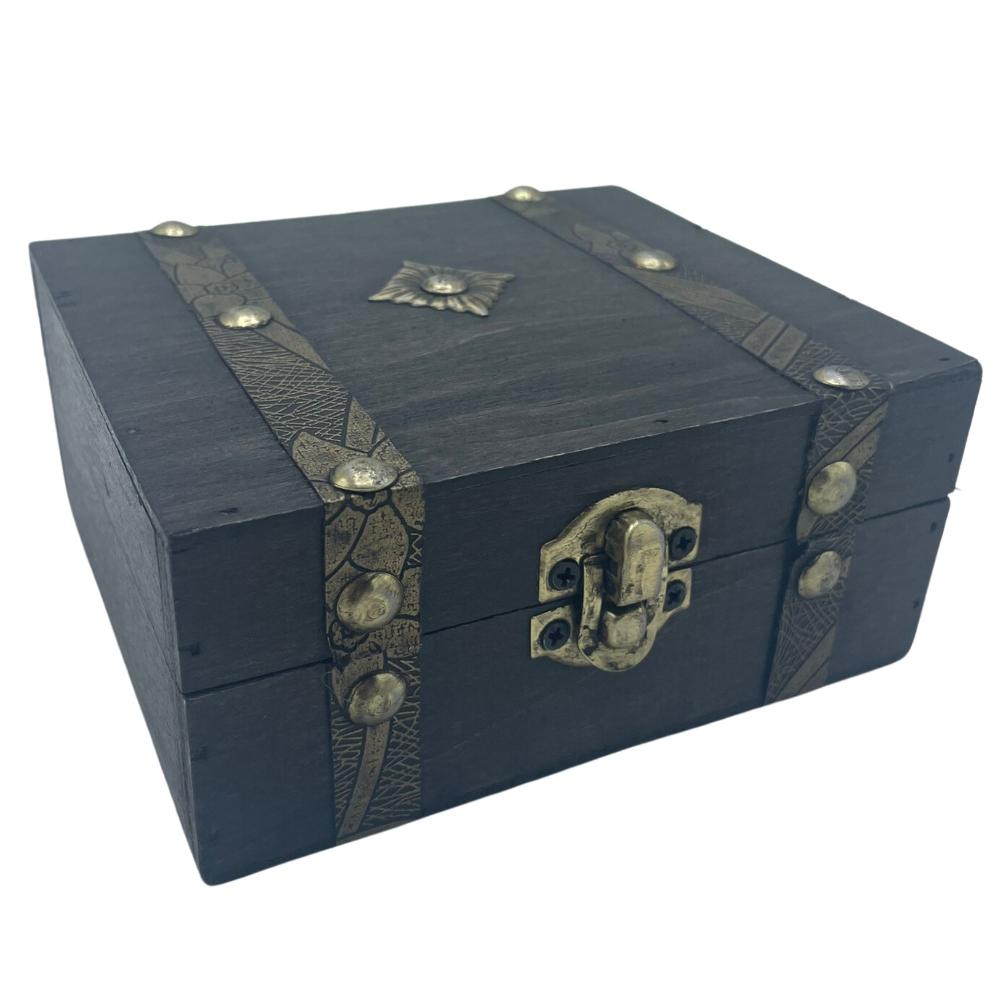 ancient wisdom Square Tea Chest - Grey