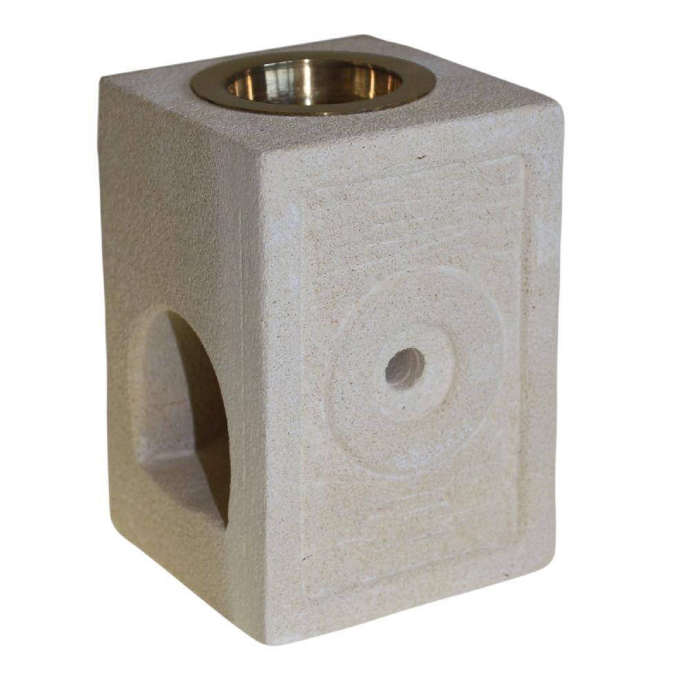 ancient wisdom Stone Oil Burner - Square Moorish
