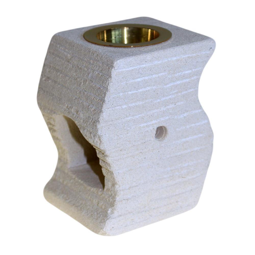 ancient wisdom Stone Oil Burner - Stepped Wave