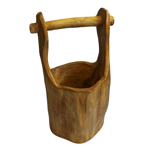 ancient wisdom Teak Well Buckets aprox 28cm