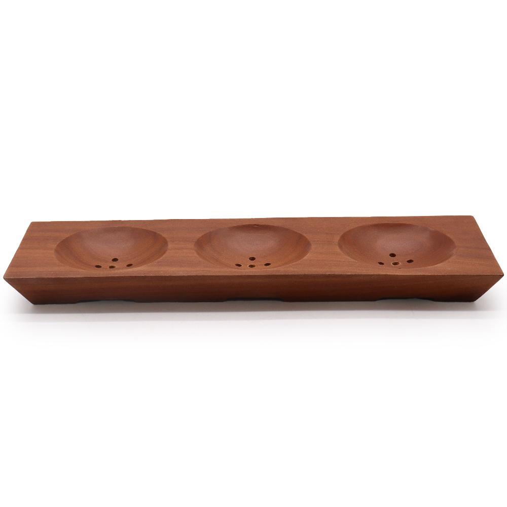 ancient wisdom Three Bay Naseberry Soap Dish