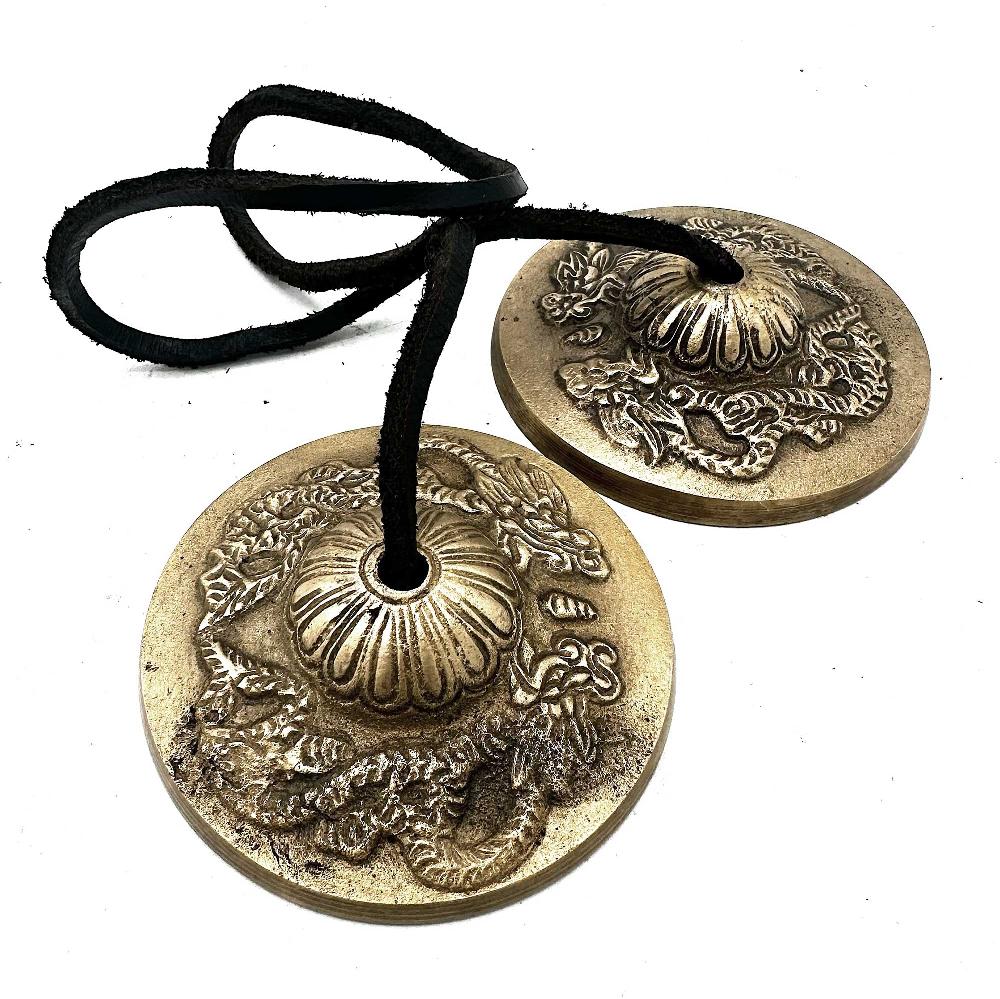 ancient wisdom Tibetan Tingsha - Dragon - approx 7.4cm